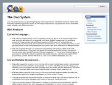 Tablet Screenshot of ciao-lang.org